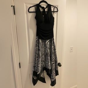 Betsy & Adam Zebra Maxi Dress